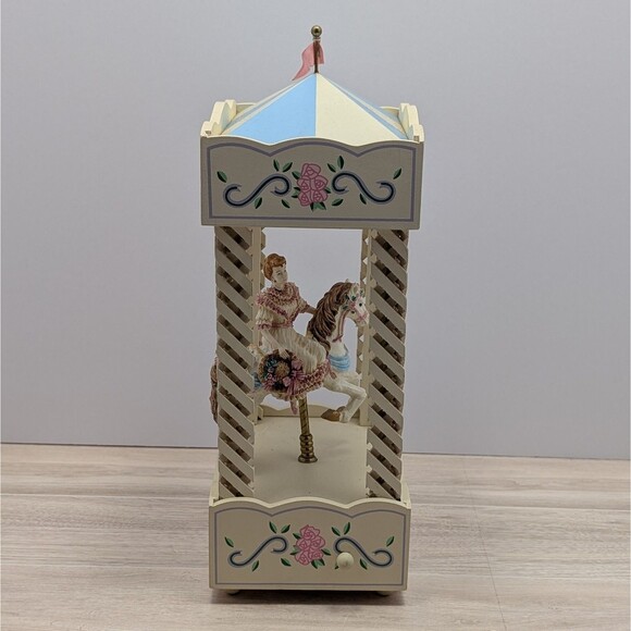 Vintage Carousel Music Box By The San Francisco Music Box Company - Tested Works - Picture 4 of 9